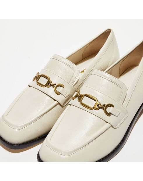 Mocassins en Cuir Patricia écrus