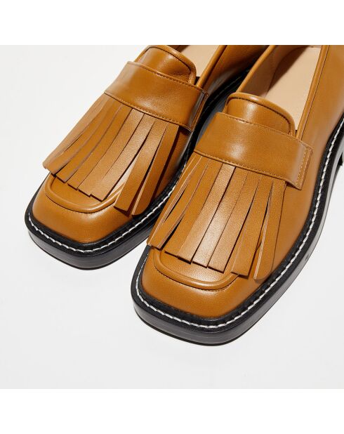 Mocassins en Cuir Lucy camel