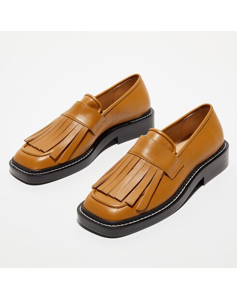 Mocassins en Cuir Lucy camel