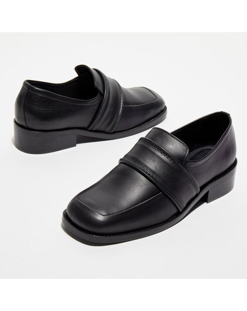 Mocassins en Cuir Cyril noirs