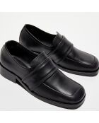 Mocassins en Cuir Cyril noirs