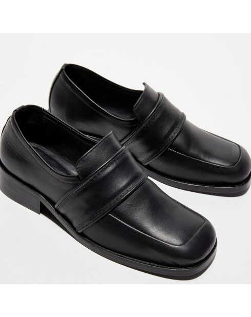 Mocassins en Cuir Cyril noirs