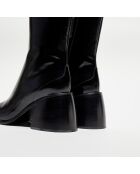 Bottines en Cuir Ella noires - Talon 8,5 cm
