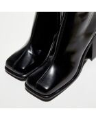 Bottines en Cuir Ella noires - Talon 8,5 cm