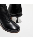 Bottines en Cuir June noires - Talon 8 cm