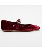 Ballerines en Velours Blair bordeaux