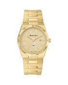 Montre Femme Quartz en Acier Zeus dorée