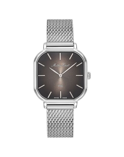 Montre Femme Quartz en Acier Monsoon Square argentée
