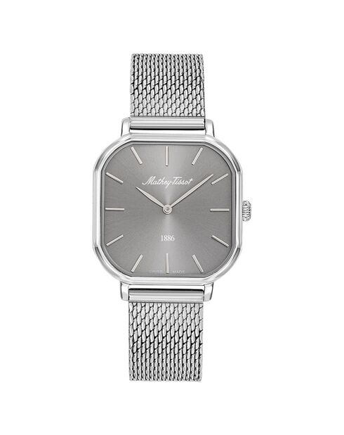 Montre Femme Quartz en Acier Monsoon Square argentée