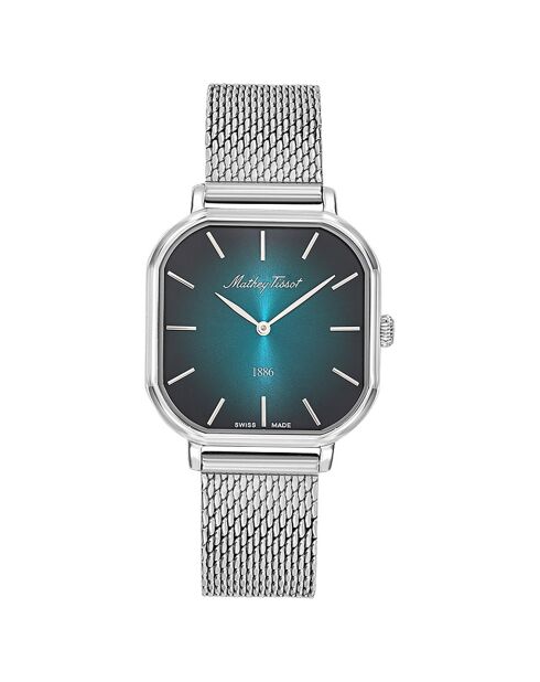 Montre Femme Quartz en Acier Monsoon Square argentée