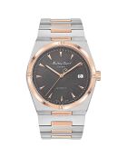 Montre Homme Automatique en Acier Zeus Auto argenté/rose doré