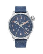 GMT 293 blauw automatisch leren herenhorloge