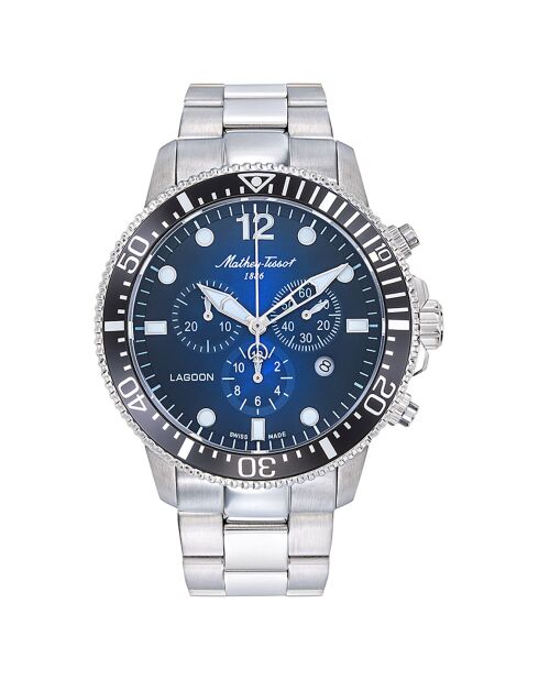 Montre Homme Quartz en Acier Lagoon argentée