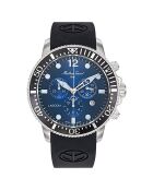 Montre Homme Quartz en Silicone Lagoon noire