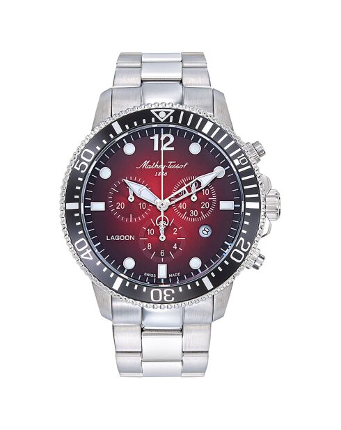 Montre Homme Quartz en Acier Lagoon argentée