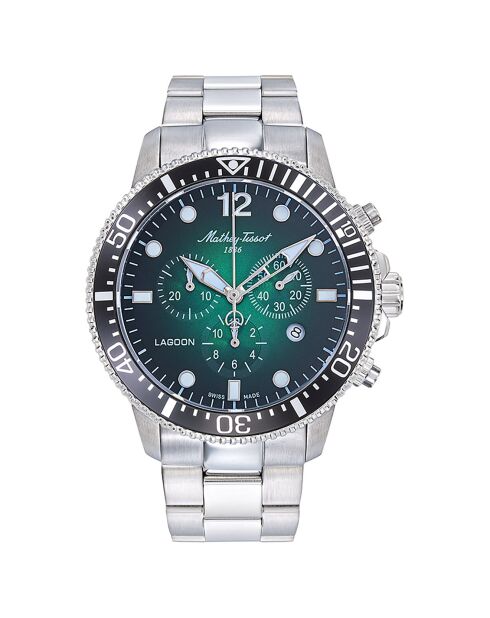 Montre Homme Quartz en Acier Lagoon argentée