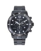 Montre Homme Quartz en Acier Lagoon noire