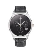 Montre Homme Chronographe en Cuir Urban Chrono noire