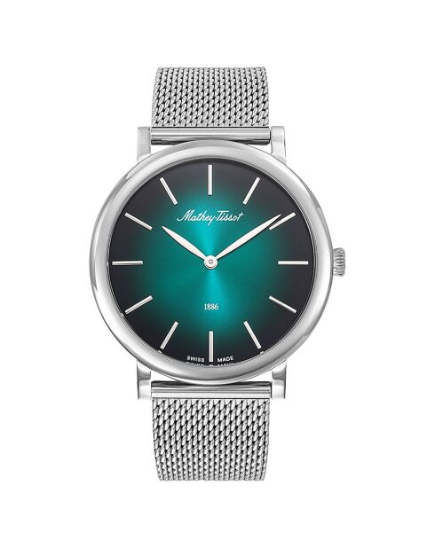 Montre Homme Quartz en Acier Monsoon argentée