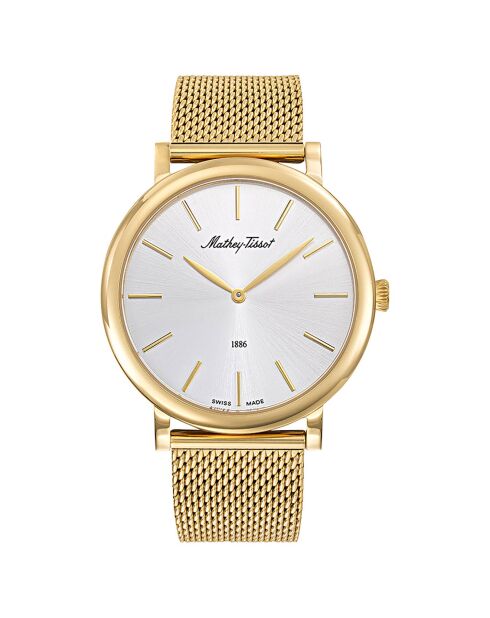 Montre Homme Quartz en Acier Monsoon dorée