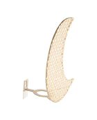 Applique murale en Rotin Lune naturel- 15x27x11cm