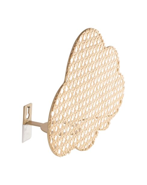 Applique murale en Rotin Nuage naturel- 28x19x11.5cm