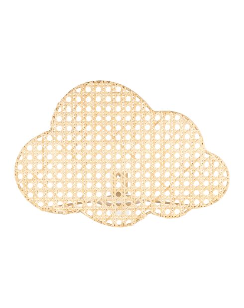 Applique murale en Rotin Nuage naturel- 28x19x11.5cm