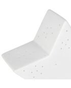 Lampe Led en Porcelaine Etoile blanche   16x5.5xH.15.5cm