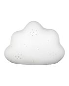 Lampe Led en Porcelaine Nuage blanche  - 25.5x15.5xH.17.5cm