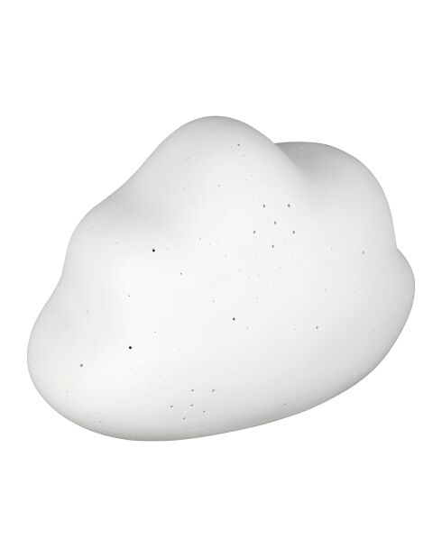 Lampe Led en Porcelaine Nuage blanche  - 25.5x15.5xH.17.5cm