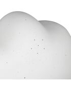 Lampe Led en Porcelaine Nuage blanche  - 25.5x15.5xH.17.5cm