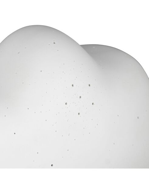 Ledlamp van wit wolkporselein - 25,5x15,5xH.17,5cm