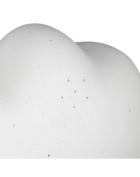 Lampe Led en Porcelaine Nuage blanche  - 25.5x15.5xH.17.5cm