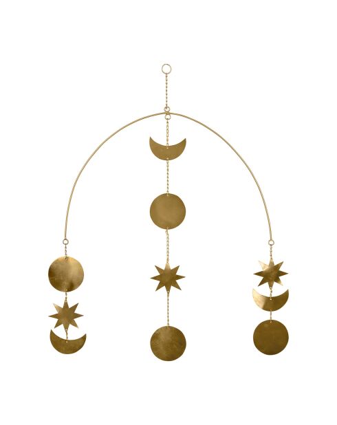 Décoration Lune dorée  - 40x46cm