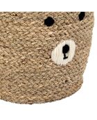 2 Corbeilles en Jonc de mer Ourson naturel