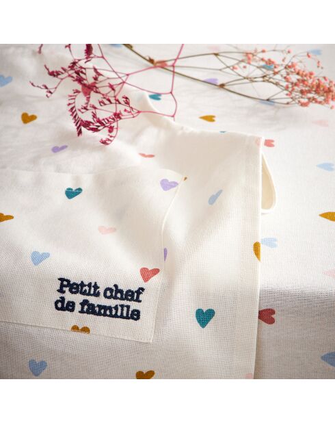 Delantal blanco - 90x75 cm