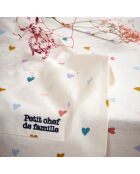 Weiße Kinderschürze - 55x45cm