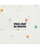 Weiße Kinderschürze - 55x45cm