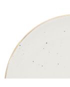Assiette Tresors Bonheur Etoile blanc moucheté  -  D.12cm