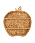Natuurlijke Apple wandplank met 2 niveaus - 54x59,5x15cm