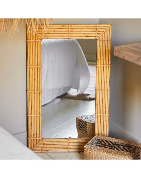 Miroir en Bambou Owari naturel- 50x80cm