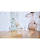 Boite à dents blanc moucheté- D.4xH.7cm