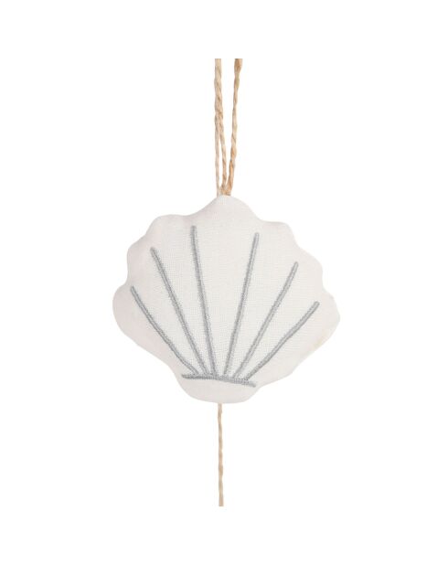 Ghirlanda écru a 7 conchiglie - 130 cm