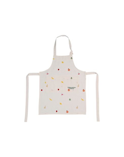 Delantal infantil blanco - 55x45 cm