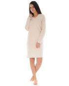 Robe longue en Maille Cidonie beige