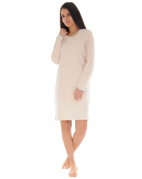 Robe longue en Maille Cidonie beige