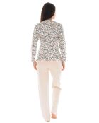 Pyjama long en Maille Cidonie écru/beige