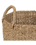 2 cestini naturali/rossi ciliegia/alghe rosse