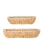 2 natürliche Sommerkörbe am Meer