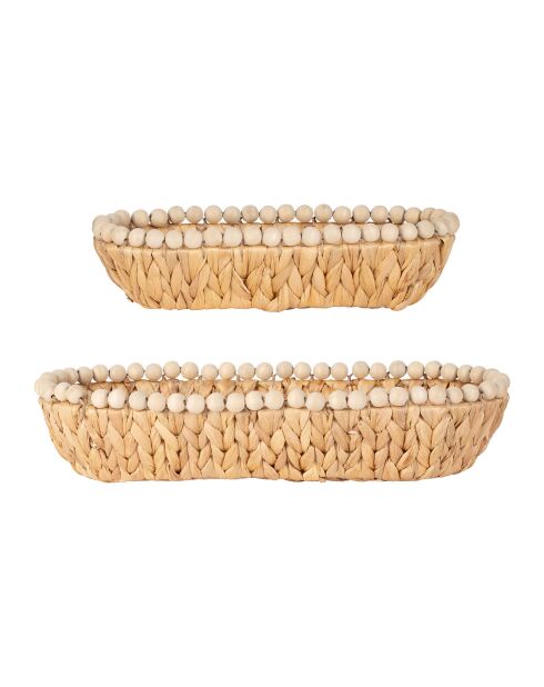 2 cestini estivi naturali in riva al mare